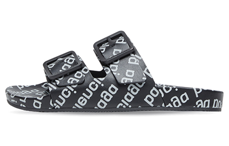 Buy Balenciaga Mallorca Leather Slide 'Hitam Fashion' 685637WA2M81081