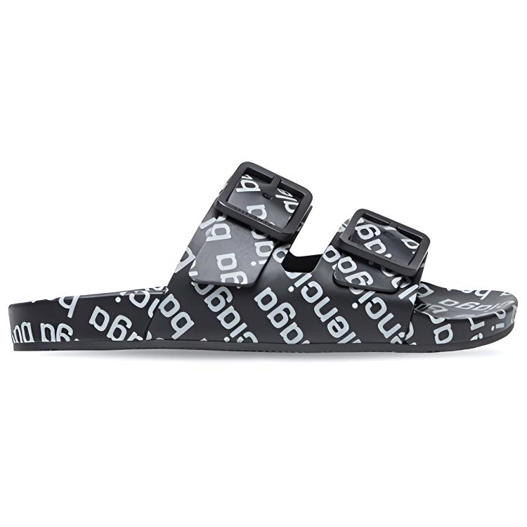 Order Balenciaga Mallorca Leather Slide 'Hitam Fashion' 685637WA2M81081