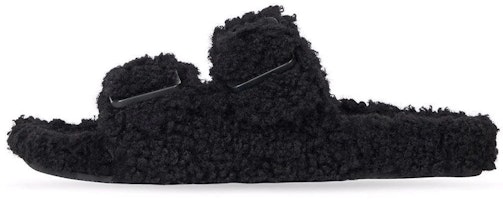 Balenciaga Mallorca Shearling Sandal 'Black' 672104-W2EJ1-1000 Balenciaga Mallorca Shearling Sandal 'Black' 672104-W2EJ1-1000