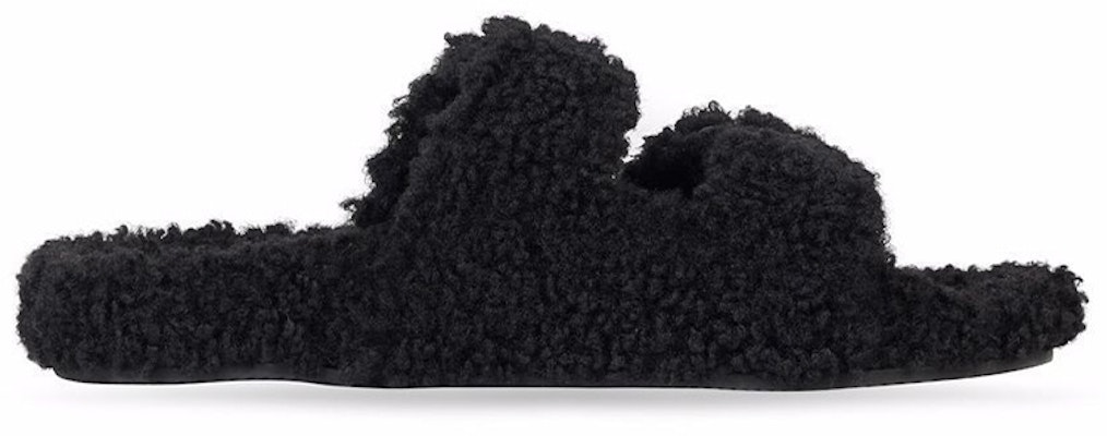 Balenciaga Mallorca Shearling Sandal 'Black' 672104-W2EJ1-1000 Order Balenciaga Mallorca Shearling Sandal 'Black' 672104-W2EJ1-1000