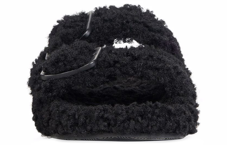 Shop Balenciaga Mallorca Schaffell Sandale ''Schwarz'' 672104-W2EJ1-1000