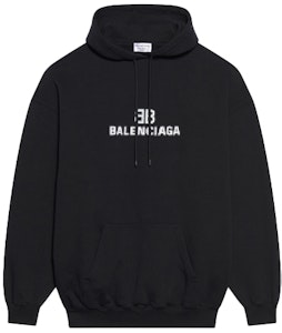 バレンシアガ ミディアムフィット パーカー (黒/白) 578135 TKVI8 1070 Buy バレンシアガ ミディアムフィット パーカー (黒/白) 578135 TKVI8 1070