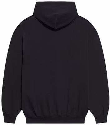Balenciaga Medium Fit Hoodie 'Black/White' Order Balenciaga Medium Fit Hoodie 'Black/White'