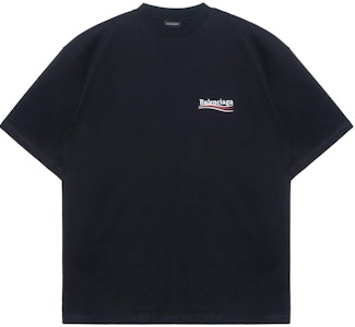 バレンシアガ メンズ ルーズフィット コカコーラ刺繍 ブラックTシャツ. 641675TKVJ11070 Buy バレンシアガ メンズ ルーズフィット コカコーラ刺繍 ブラックTシャツ. 641675TKVJ11070