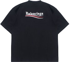 Balenciaga Lelaki T-Shirt Hitam Longgar Sulaman Coca-Cola. 641675TKVJ11070 Lookbook Balenciaga Lelaki T-Shirt Hitam Longgar Sulaman Coca-Cola. 641675TKVJ11070