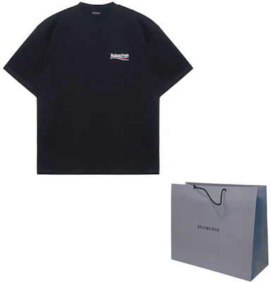 巴黎世家 男士寬鬆版可口可樂刺繡黑色T恤 641675TKVJ11070 Shop 巴黎世家 男士寬鬆版可口可樂刺繡黑色T恤 641675TKVJ11070