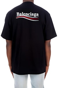 バレンシアガ メンズ ルーズフィット コカコーラ刺繍 ブラックTシャツ. 641675TKVJ11070 Details for バレンシアガ メンズ ルーズフィット コカコーラ刺繍 ブラックTシャツ. 641675TKVJ11070