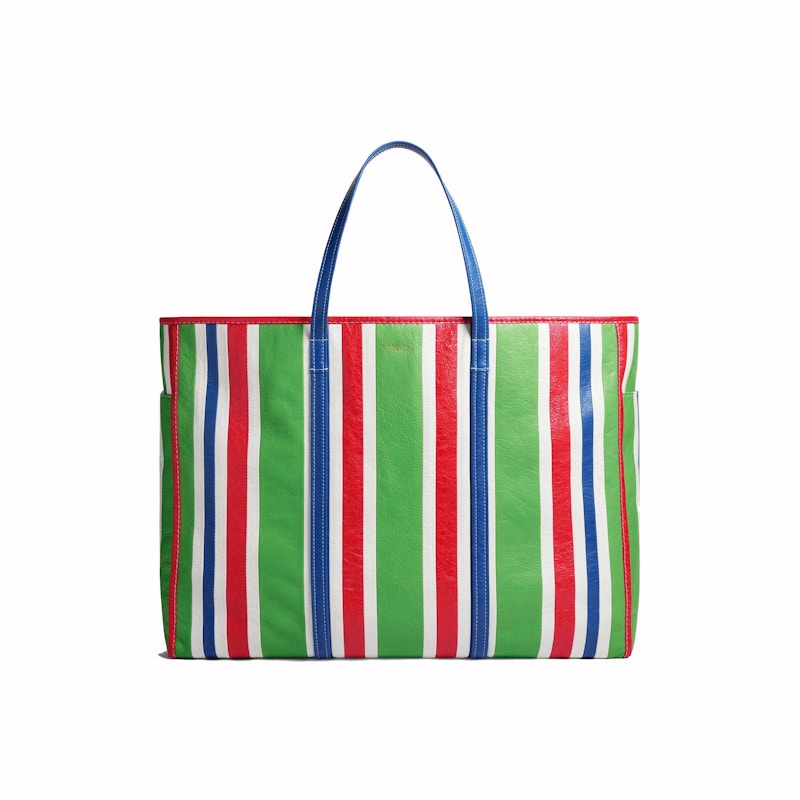 Balenciaga Mens Chatelet Carry All XL Tote Bag Green/Red/Blue/White