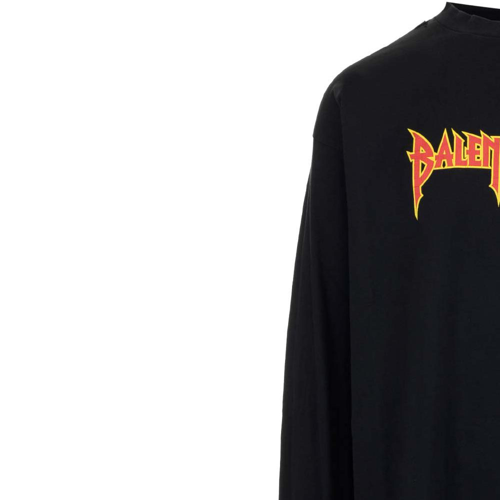 Shop 巴黎世家金属风闪电标志黑色长袖卫衣 693949TMV881055