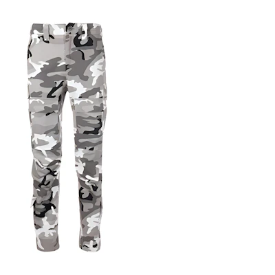 Balenciaga Mid-Rise Printed Long Casual Pants Unisex Gray Camouflage. 681258TLL721262