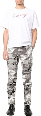 발렌시아가 미드라이즈 프린트 캐주얼 팬츠 유니섹스 그레이 카모플라주. 681258TLL721262 Lookbook 발렌시아가 미드라이즈 프린트 캐주얼 팬츠 유니섹스 그레이 카모플라주. 681258TLL721262