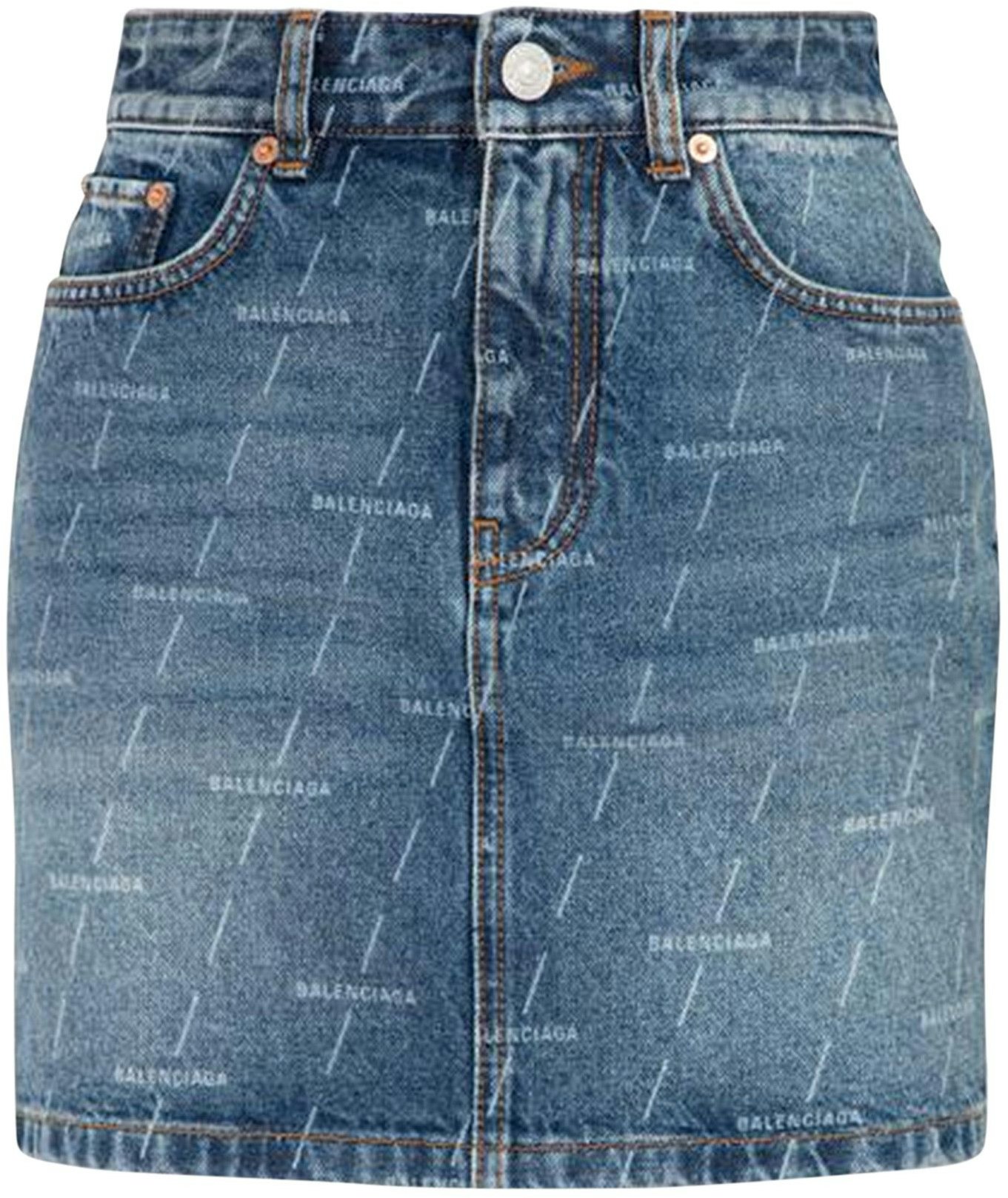 balenciaga-mini-5-pocket-skirt-authentic-dark-blue