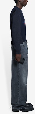 Balenciaga Mixed Crewneck Sweater 'Black/Grey/Blue' Details for Balenciaga Mixed Crewneck Sweater 'Black/Grey/Blue'