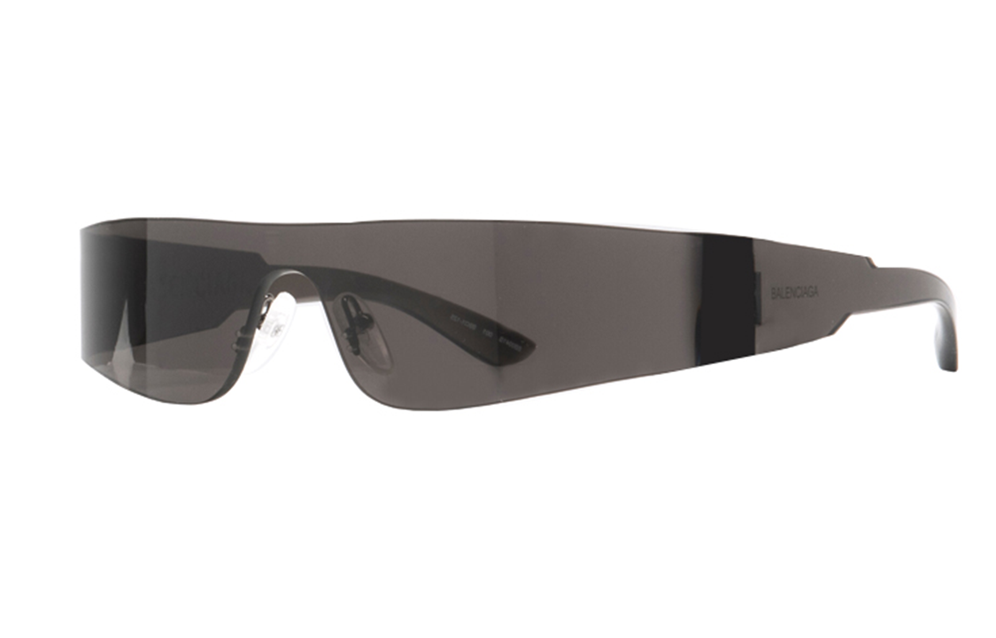 Balenciaga Mono Rectangle Frameless Nylon Sunglasses Unisex Couple Style 570521t00221000