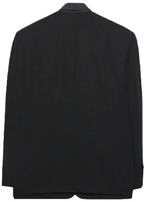 バレンシアガ モノクローム シングルブレスト ブレザー ユニセックス ブラック 658941TKT011000 Lookbook バレンシアガ モノクローム シングルブレスト ブレザー ユニセックス ブラック 658941TKT011000