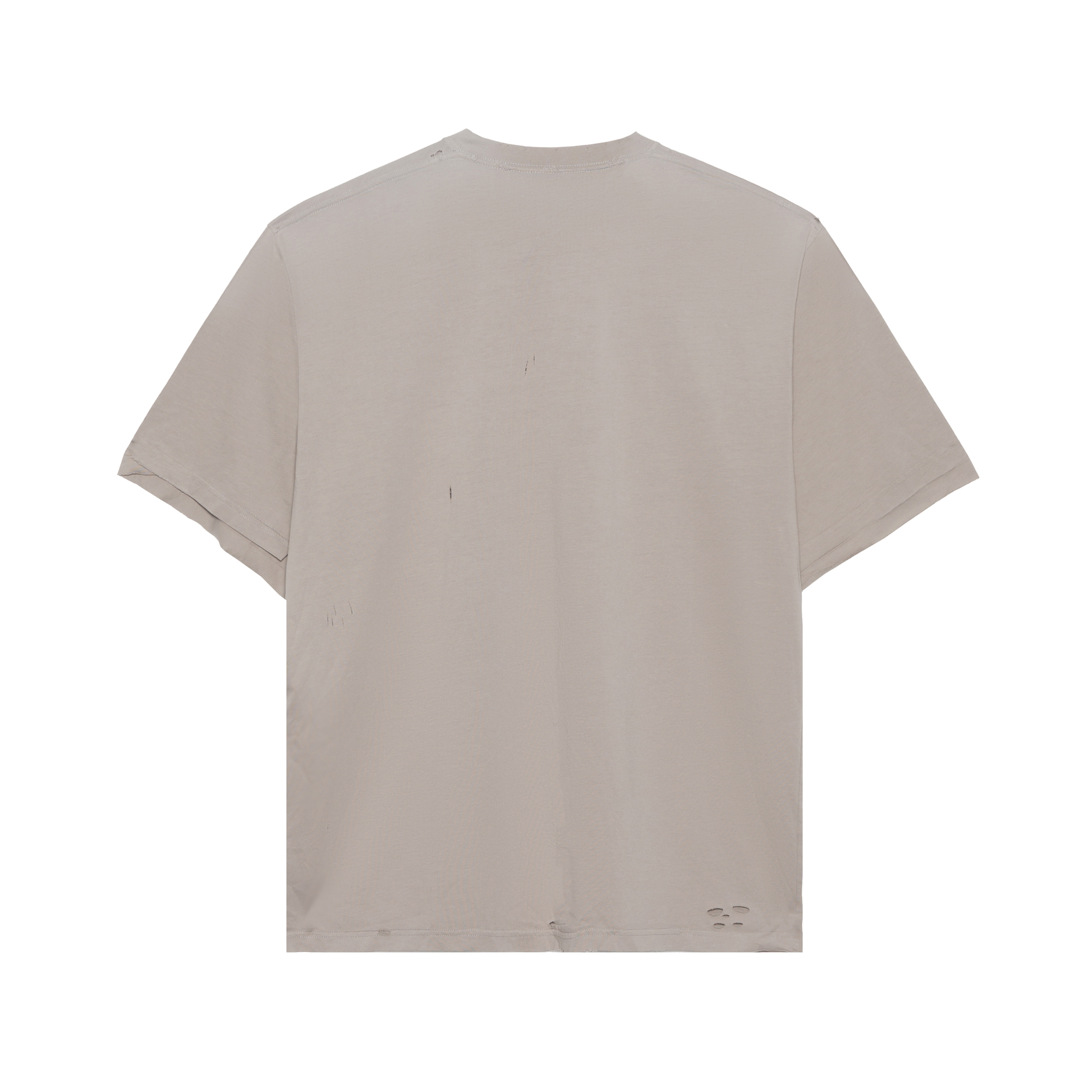 Lookbook 巴黎世家馬賽克模糊Logo BB寬鬆破壞灰色短袖男裝 651795TKVF58174