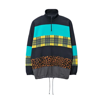 Balenciaga Multicolor Half-Zip Pullover Long Sleeve Sweatshirt - Regular Fit 532313TBV419572