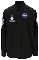 Balenciaga NASA Collection Embroidered Long Sleeve Shirt Black () 663076TYB181000 Balenciaga NASA Collection Embroidered Long Sleeve Shirt Black () 663076TYB181000