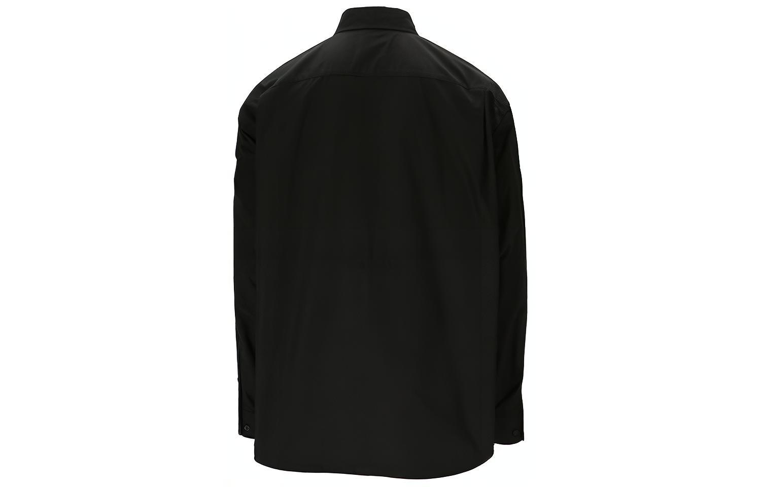 Lookbook Balenciaga NASA Collection Embroidered Long Sleeve Shirt Black () 663076TYB181000