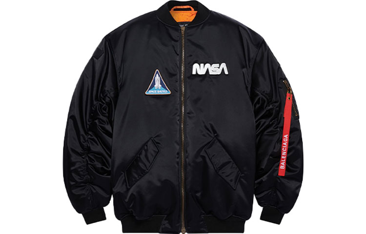 Balenciaga NASA Space Logo Pilot Long Sleeve Jacket Black. 663083TYD311000 圖 2