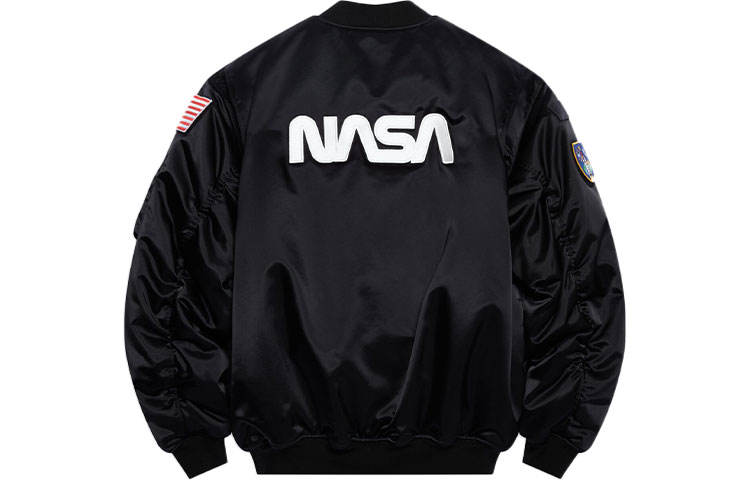 Balenciaga NASA Space Logo Pilot Long Sleeve Jacket Black. 663083TYD311000 圖 3