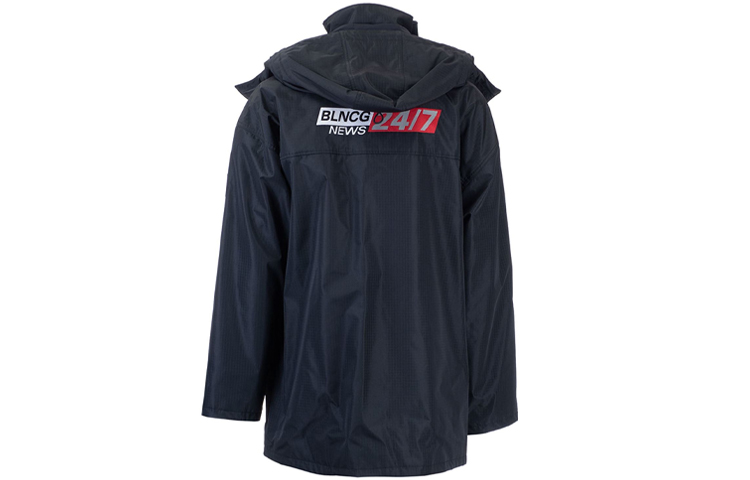 Balenciaga Navy Blue Printed Hooded Jacket 625580TFQ071069 圖 2