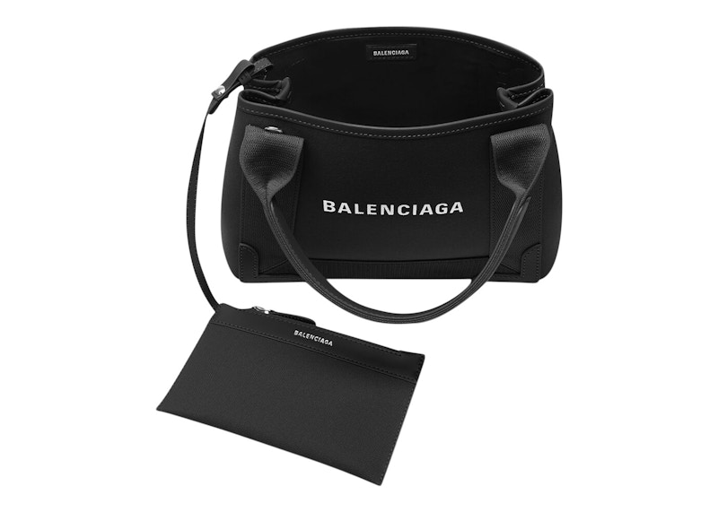 Lookbook 巴黎世家海軍藍迷你手提包XS黑色