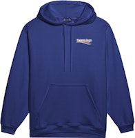 Balenciaga Navy Logo Print Hooded Sweatshirt 600583TIV531195 Balenciaga Navy Logo Print Hooded Sweatshirt 600583TIV531195
