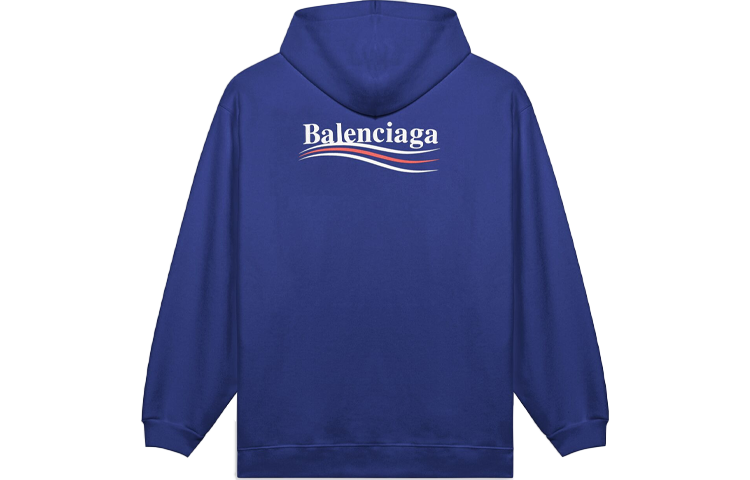 Lookbook 巴黎世家海軍藍Logo印花連帽衫 600583TIV531195