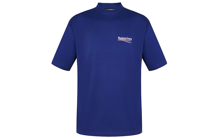 Balenciaga Navy Logo Print T-Shirt 620969TIV521195 圖 2