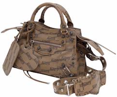Order Balenciaga Neo Cagole Handbag XS BB Monogram Brown/Black