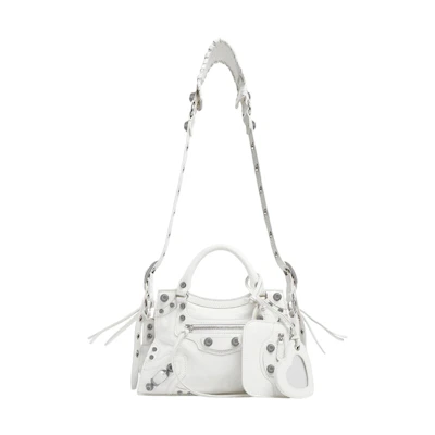 Balenciaga Neo Cagole Handbag XS White