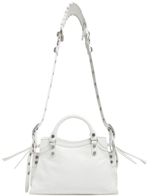 Balenciaga Neo Cagole Handbag XS White Lookbook Balenciaga Neo Cagole Handbag XS White