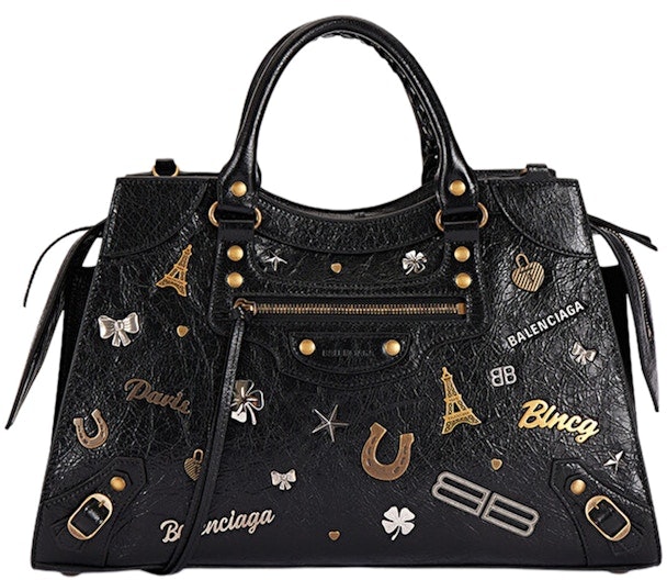balenciaga-neo-classic-city-tote-bag-medium-allover-details-black-gold-white