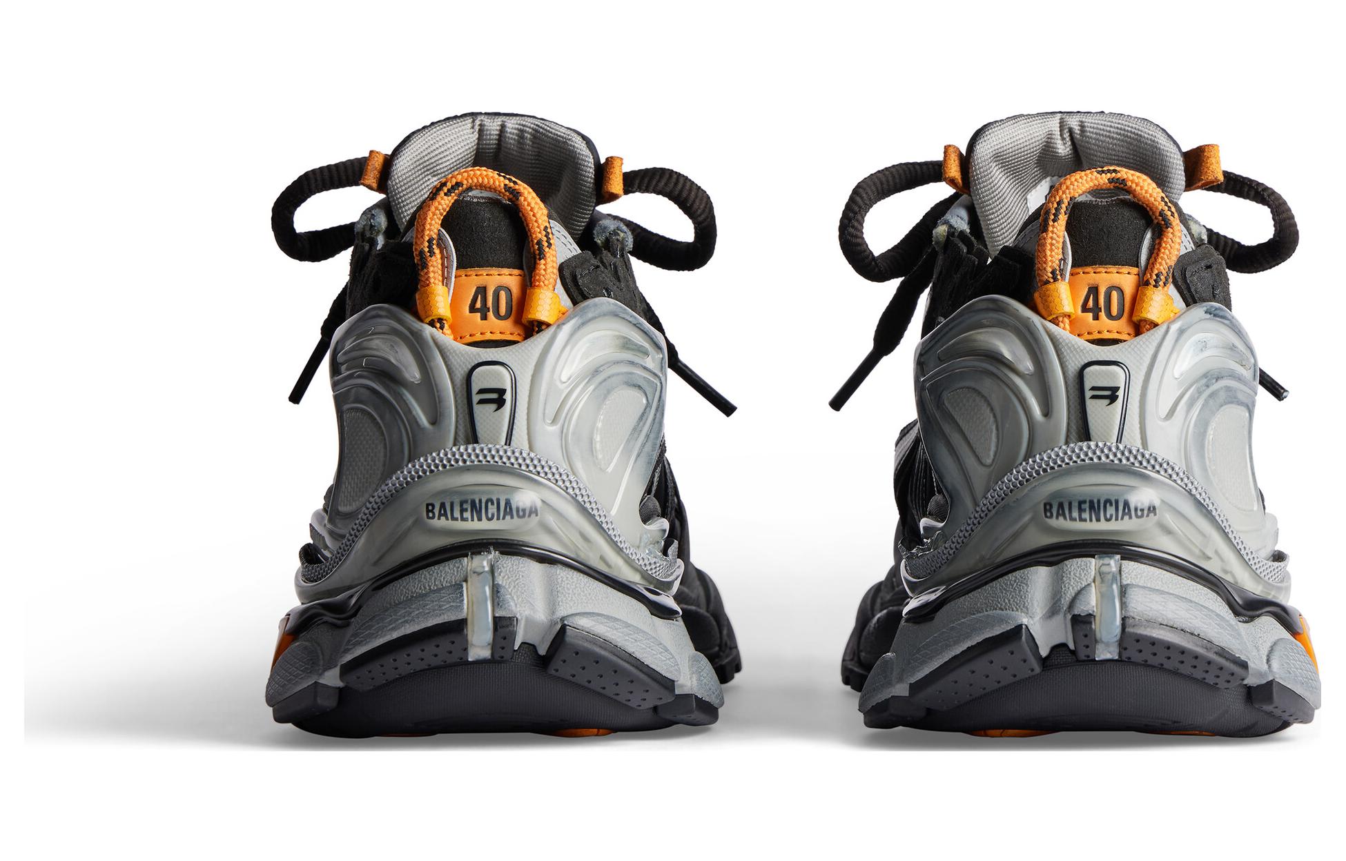 Shop Balenciaga Runner Sneaker 'Worn-Out - Black Fluo Orange' 772774W3RNY1878