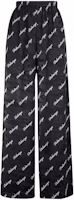 Balenciaga Oblique Logo Silk Trousers 'Black/White' Balenciaga Oblique Logo Silk Trousers 'Black/White'