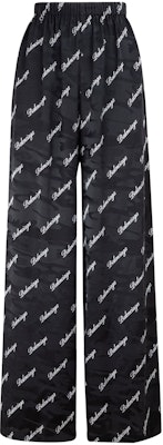 Balenciaga Oblique Logo Silk Trousers 'Black/White' Buy Balenciaga Oblique Logo Silk Trousers 'Black/White'