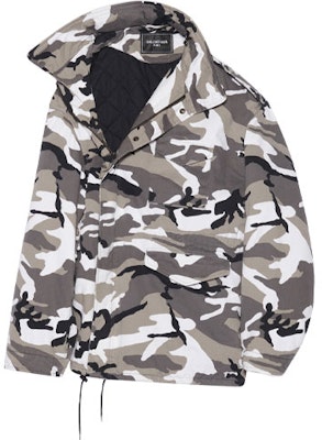 Balenciaga Off Shoulder Military Parka 'Grey' Buy Balenciaga Off Shoulder Military Parka 'Grey'
