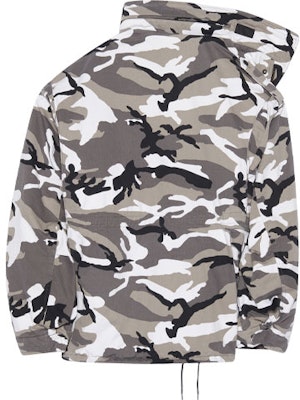 Balenciaga Off Shoulder Military Parka 'Grey' Order Balenciaga Off Shoulder Military Parka 'Grey'