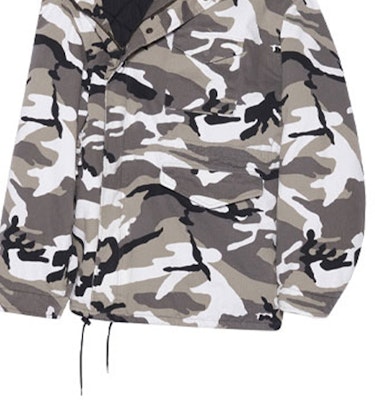 Balenciaga Off Shoulder Military Parka 'Grey' Sizing Balenciaga Off Shoulder Military Parka 'Grey'