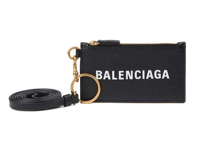 Buy Balenciaga Llavero Tarjetero Negro
