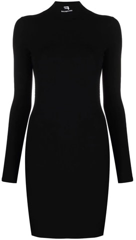 balenciaga-open-back-dress-black