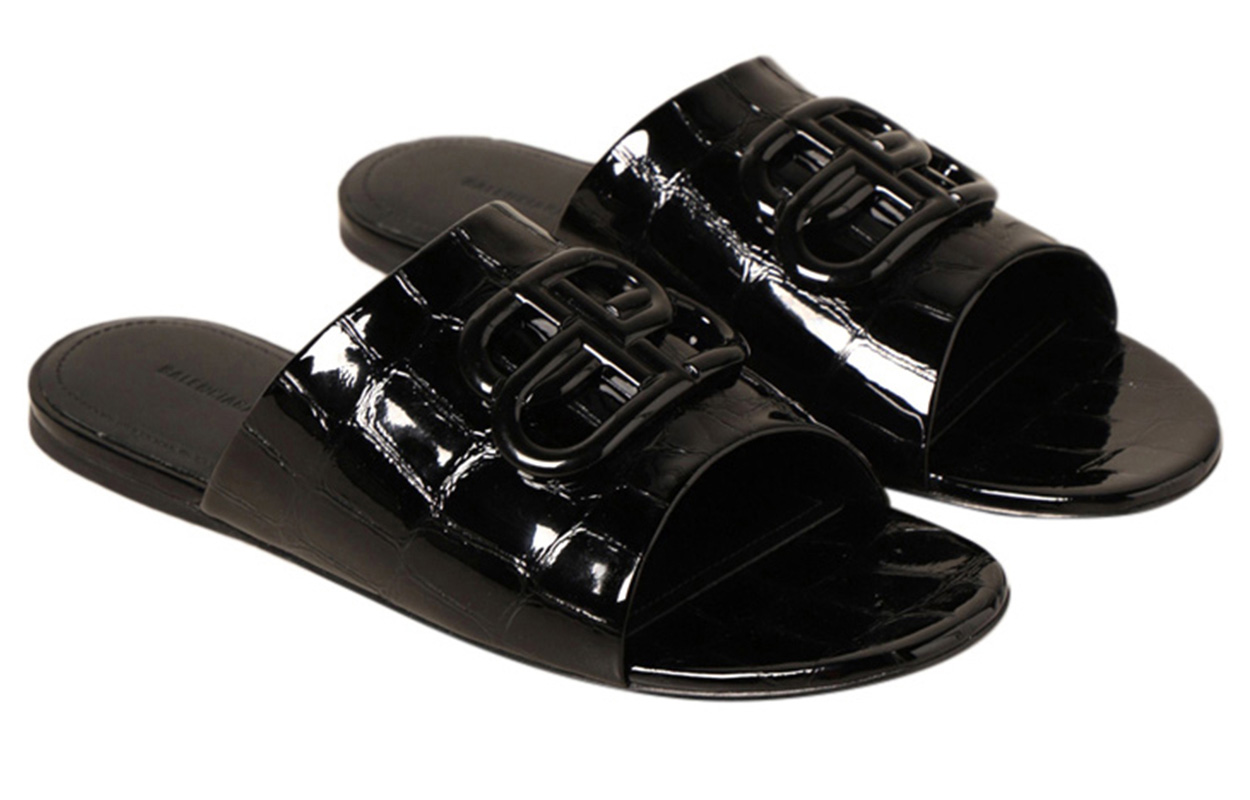 Balenciaga Open Toe Slide 'Black' 圖 3