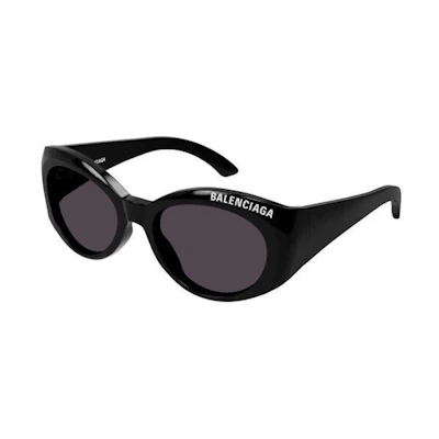 Balenciaga Oval Sunglasses Black/Grey (BB0267S)
