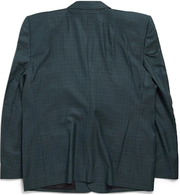 Balenciaga Blazer Oversized Boxy Straight Cut Warna Hijau Tua 790795TQT183004 Lookbook Balenciaga Blazer Oversized Boxy Straight Cut Warna Hijau Tua 790795TQT183004