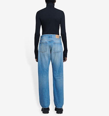 Balenciaga Oversized Cargo Jeans 'Medium Vintage Indigo' Shop Balenciaga Oversized Cargo Jeans 'Medium Vintage Indigo'