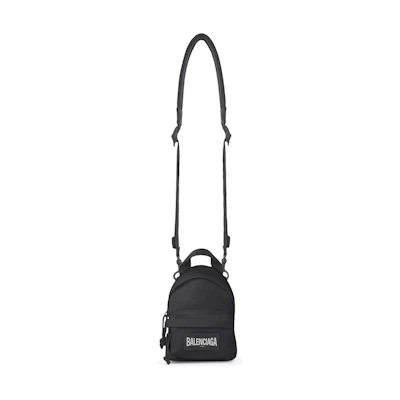 Balenciaga Oversized Crossbody Backpack Mini Black