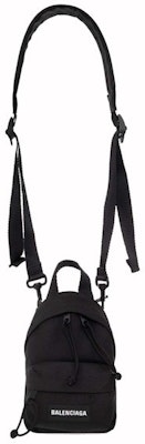 Balenciaga Oversized Crossbody Explorer Backpack Black Buy Balenciaga Oversized Crossbody Explorer Backpack Black