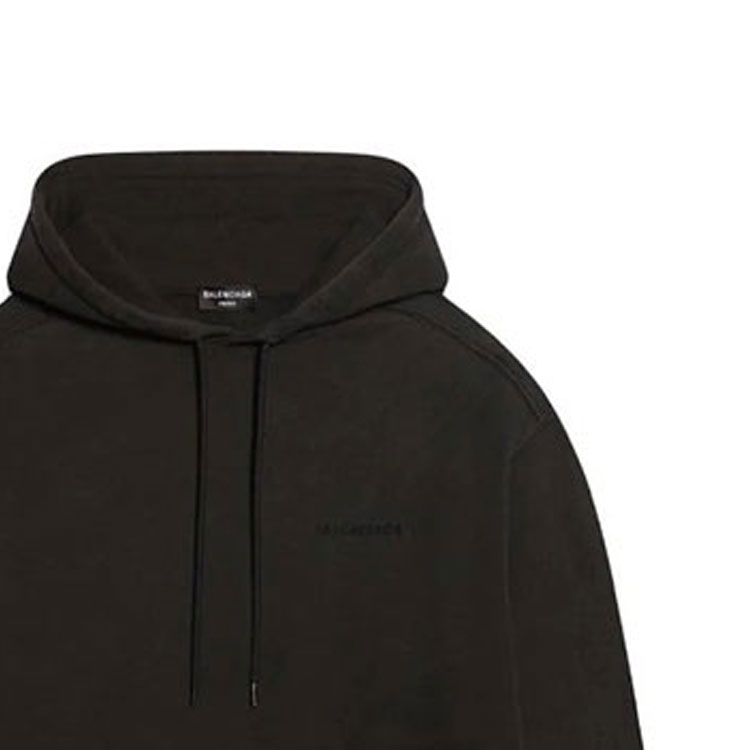 Balenciaga Oversized Logo Embroidered Hoodie in Dark Brown. 600583TLVB81146 圖 7