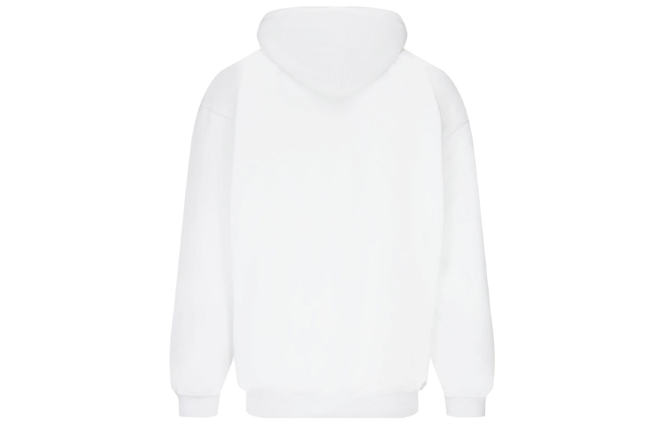 Lookbook Balenciaga 寬鬆版印花連帽上衣 白色長袖休閒衛衣 570811TIV559152